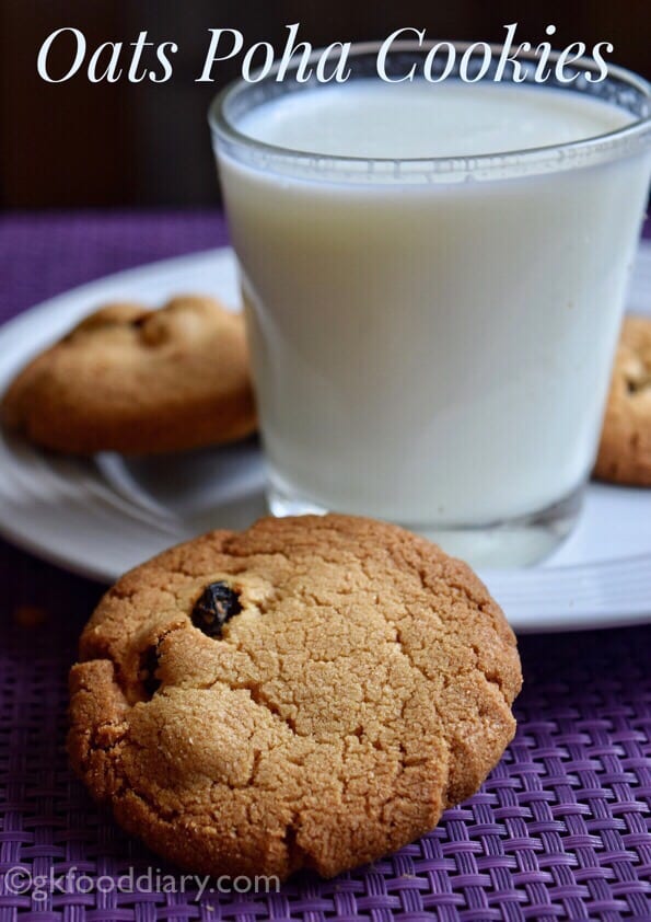 oats poha cookies