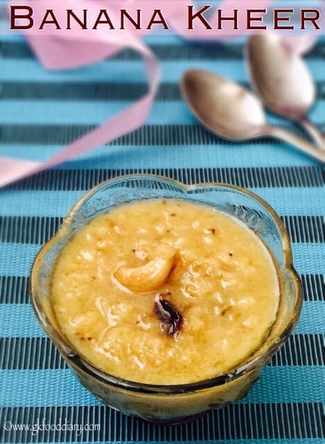 Coconut milk collection recipe - Banana Kheer