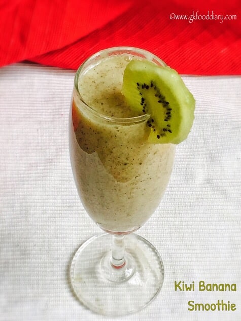 Coconut milk collection - kiwi banana smoothie