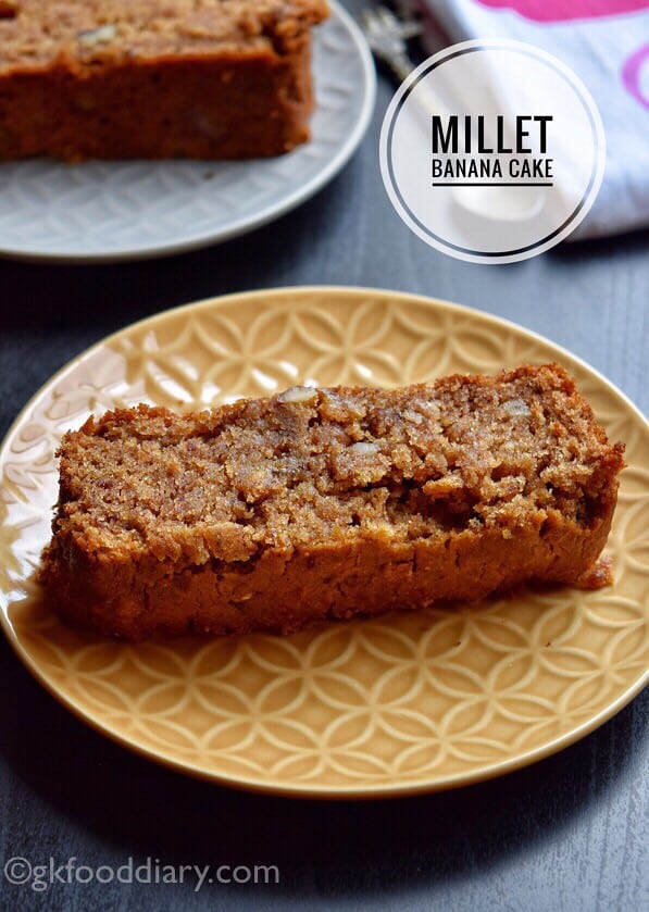 Millet Banana Cake Recipe for Toddlers and Kids