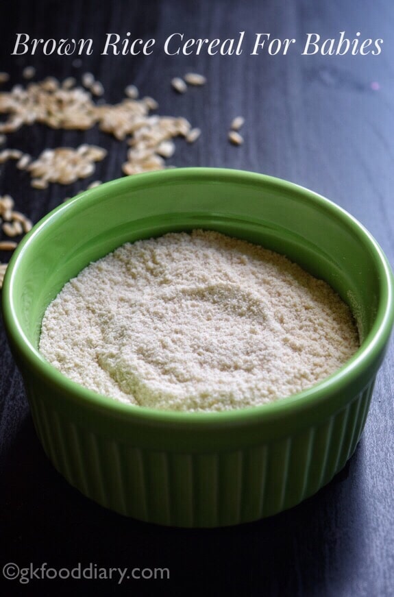 Brown Rice Cereal for Babies