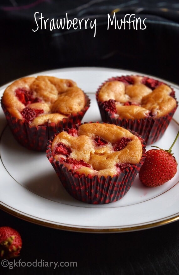 Whole Wheat Strawberry Muffins Recipe