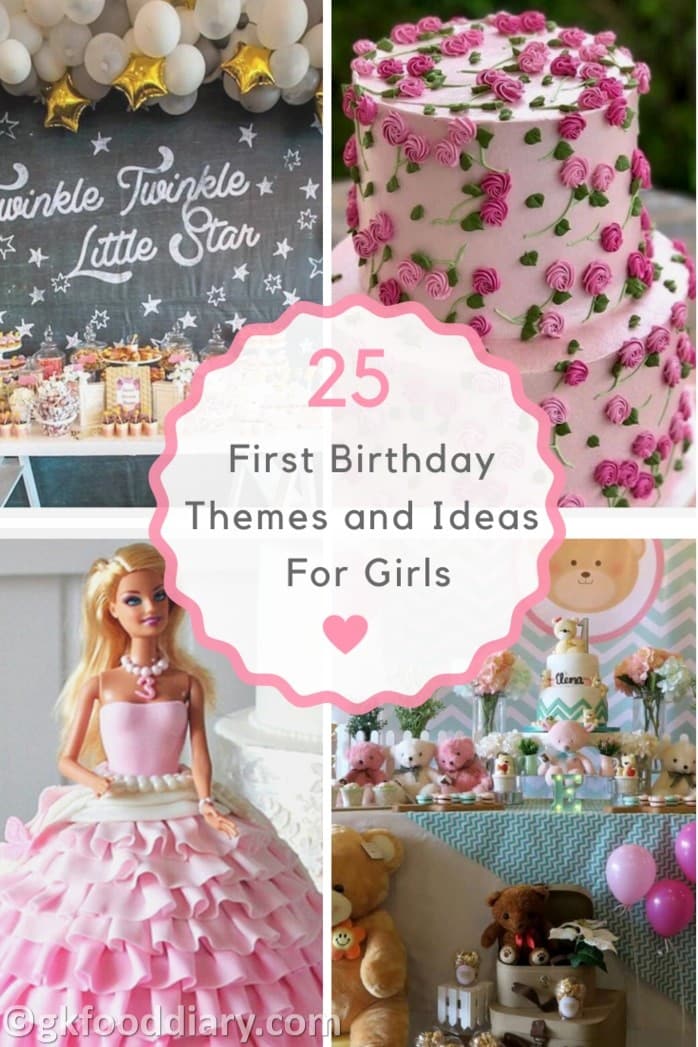 25 First Birthday Themes and Ideas For Girls - Birthday Themes for Girls