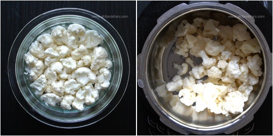 How to make Cauliflower Puree for Babies Step 1