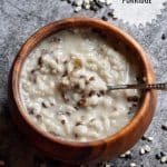 Black Urad Dal Porridge Recipe (with Rice) for Babies, Toddlers and Kids