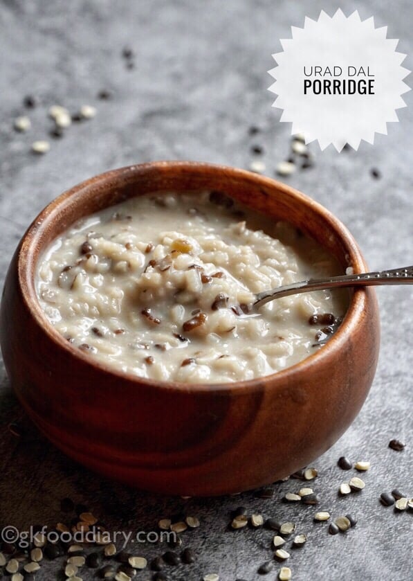 Black Urad Dal Porridge Recipe (with Rice)