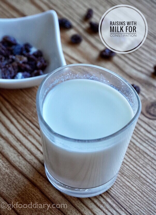 Raisins and Milk for Constipation in Kids