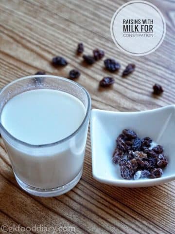 Raisins and Milk for Constipation in Toddlers
