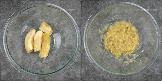 Whole Wheat Chocolate Banana Cake Recipe Step 1