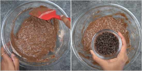 Whole Wheat Chocolate Banana Cake Recipe Step 7