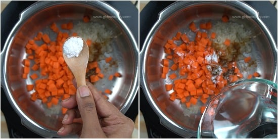 Carrot Rice Recipe Step 3