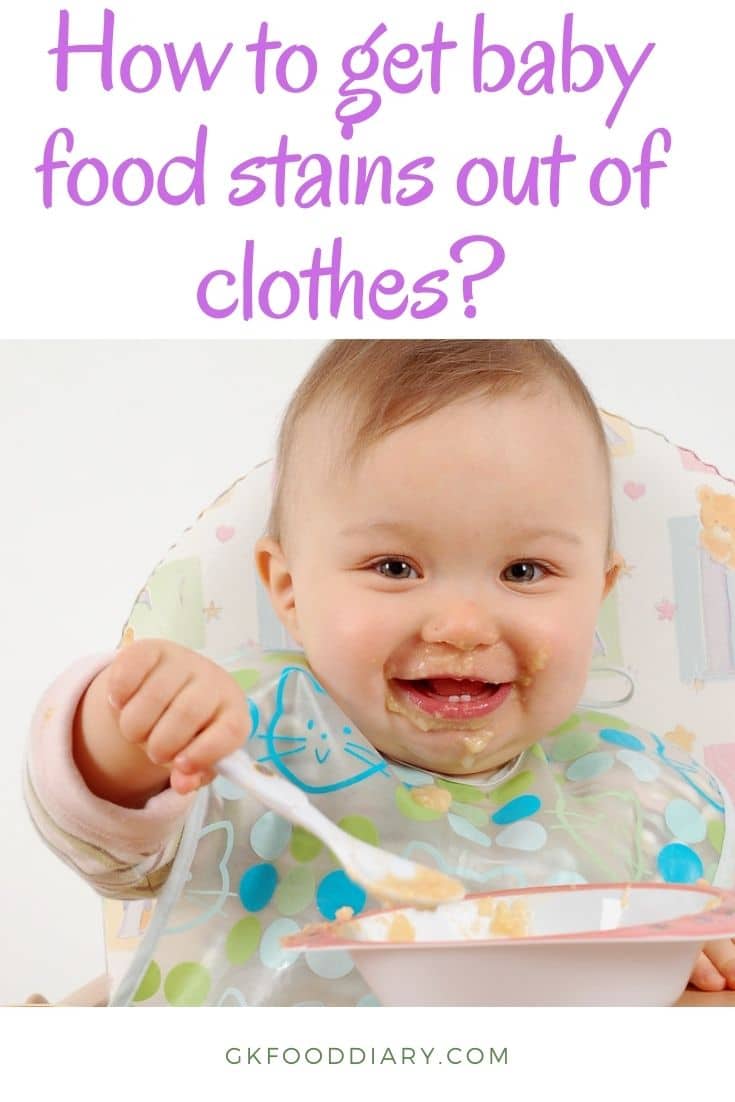 How to get baby food stains out of clothes