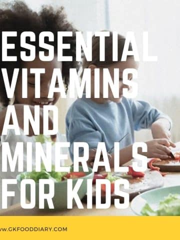 Essential vitamins and minerals for kids