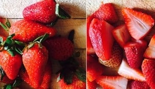 Strawberry cutting