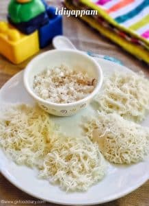 Idiyappam/string hoppers/rice noodles/sevai