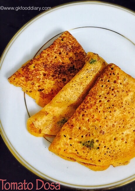 Instant Tomato Dosa 