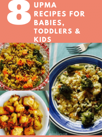 8 INDIAN Upma Recipes FOR Babies, TODDLERS & KIDS