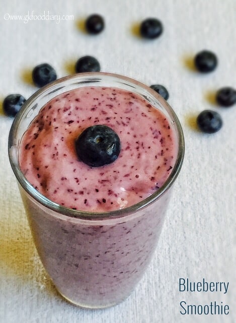 BLUEBERRY SMOOTHIE RECIPE FOR BABIES, TODDLERS AND KIDS