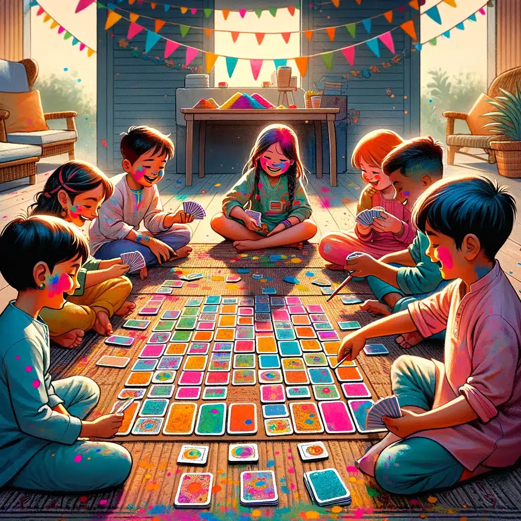 Holi game with kids - Color Matching Memory Game
