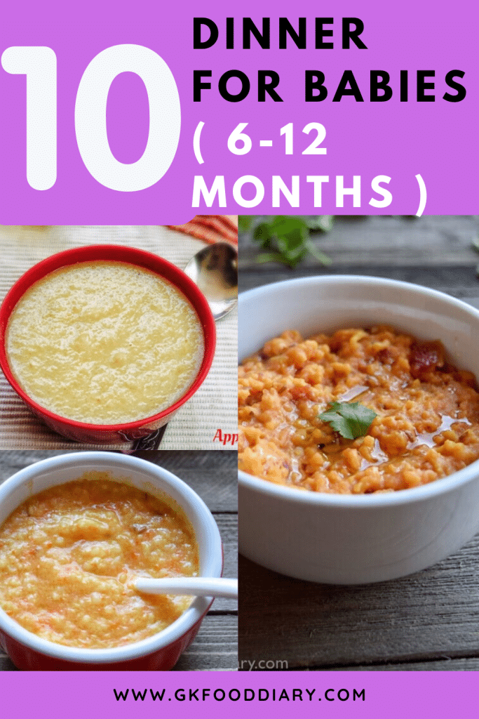Top10 Dinner Recipes for Babies under One | 6 to 12 month Baby Dinner