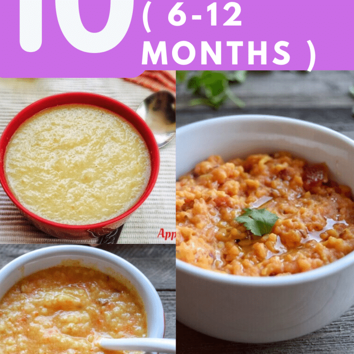 Top10 Dinner Recipes for Babies under One | 6 to 12 month Baby Dinner